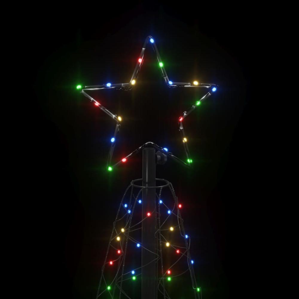 Christmas Cone Tree Colorful 200 LEDs 2x6 ft. Picture 4