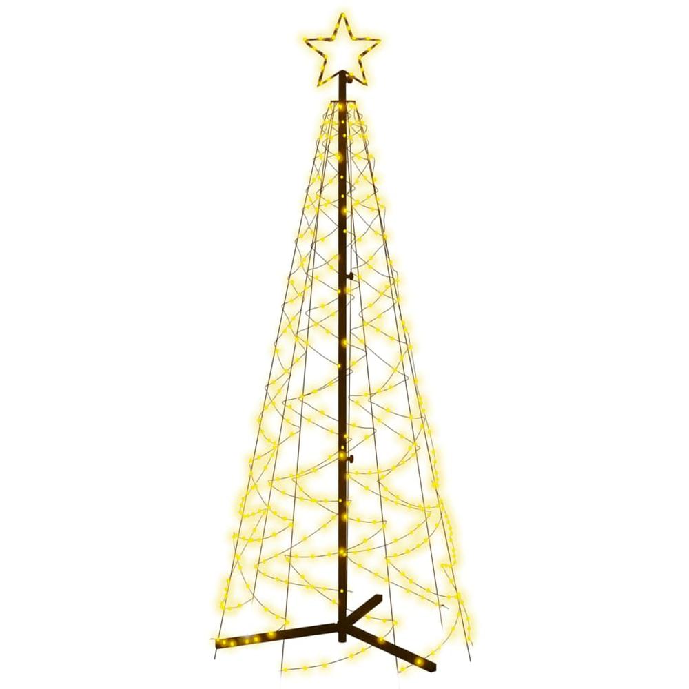 Christmas Cone Tree Warm White 200 LEDs 2x6 ft. Picture 1