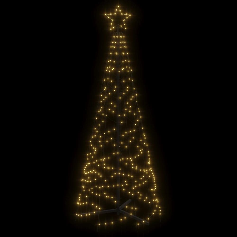 Christmas Cone Tree Warm White 200 LEDs 2x6 ft. Picture 3