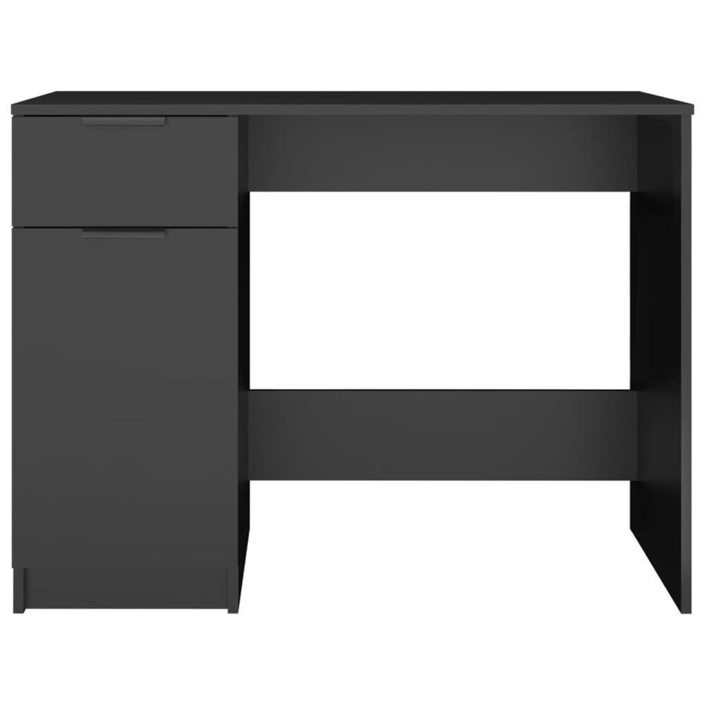 Desk Black 39.4"x19.7"x29.5" Engineered Wood. Picture 5