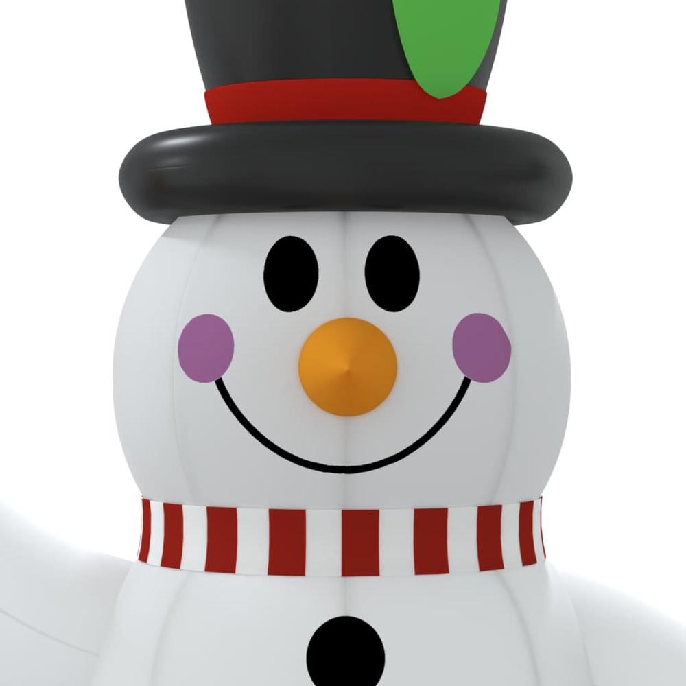 vidaXL Inflatable Snowman with LEDs 47.2". Picture 6