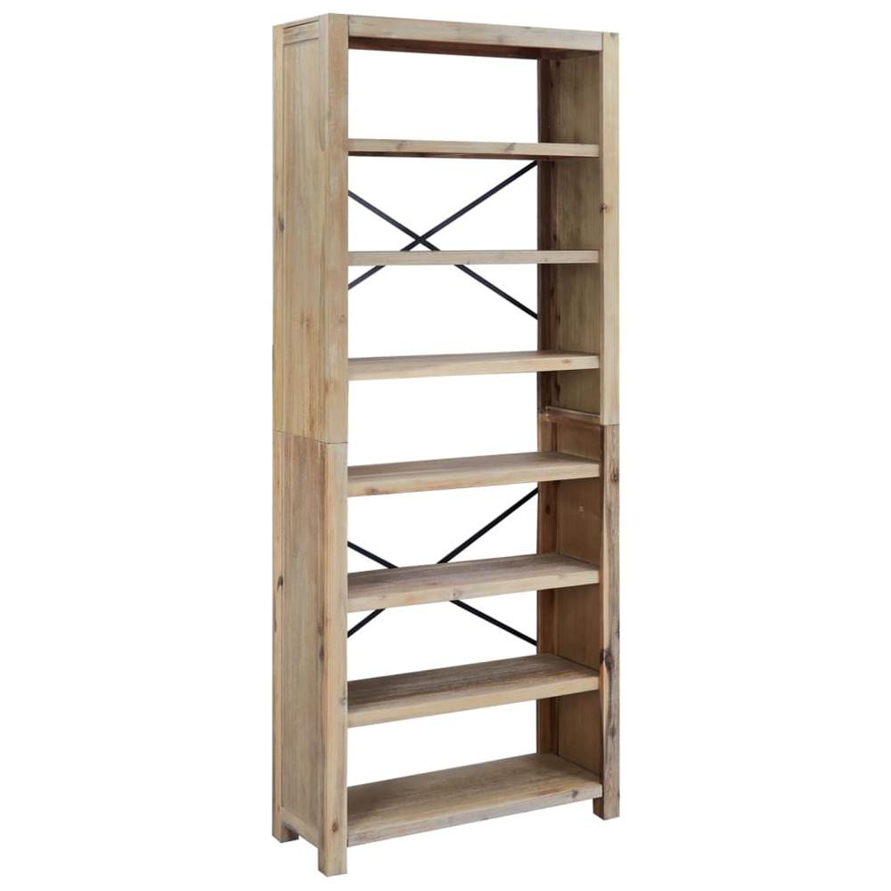 7-Tier Bookcase 31.5"x11.8"x78.7" Solid Wood Acacia. Picture 1