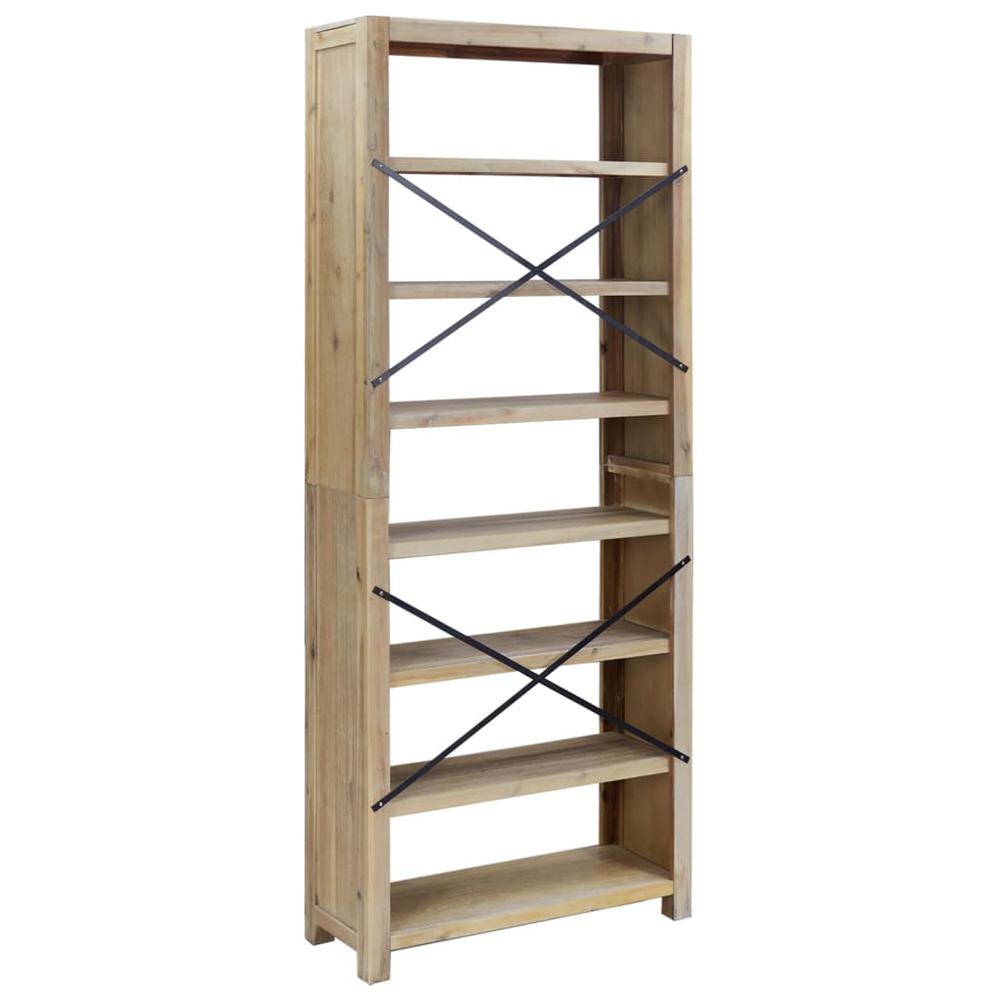7-Tier Bookcase 31.5"x11.8"x78.7" Solid Wood Acacia. Picture 4