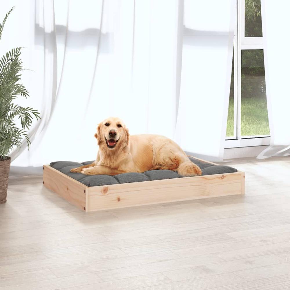 Dog Bed 28.1"x21.3"x3.5" Solid Wood Pine. Picture 4