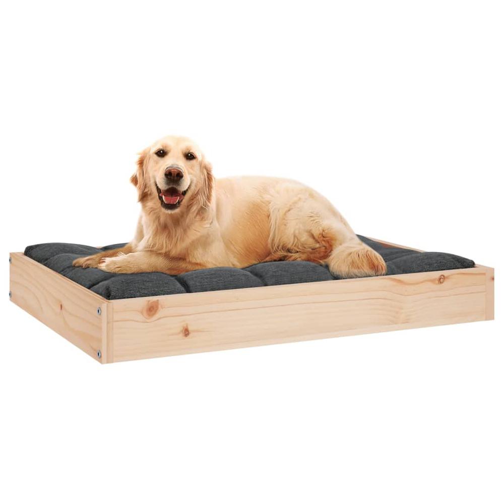 Dog Bed 28.1"x21.3"x3.5" Solid Wood Pine. Picture 5