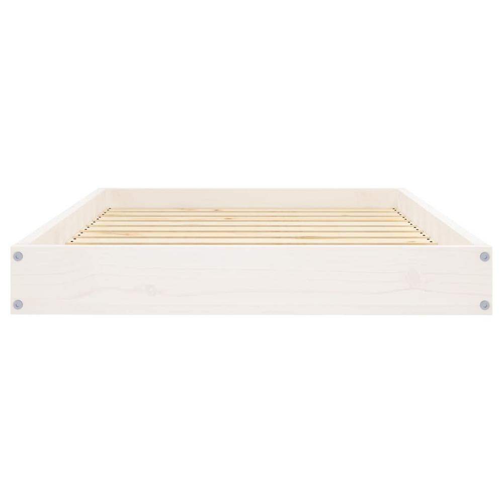 Dog Bed White 36"x25.2"x3.5" Solid Wood Pine. Picture 3