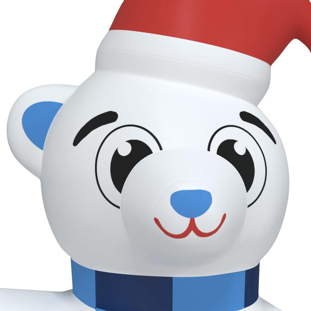 vidaXL Christmas Inflatable Teddy Bear LED 70.9". Picture 5
