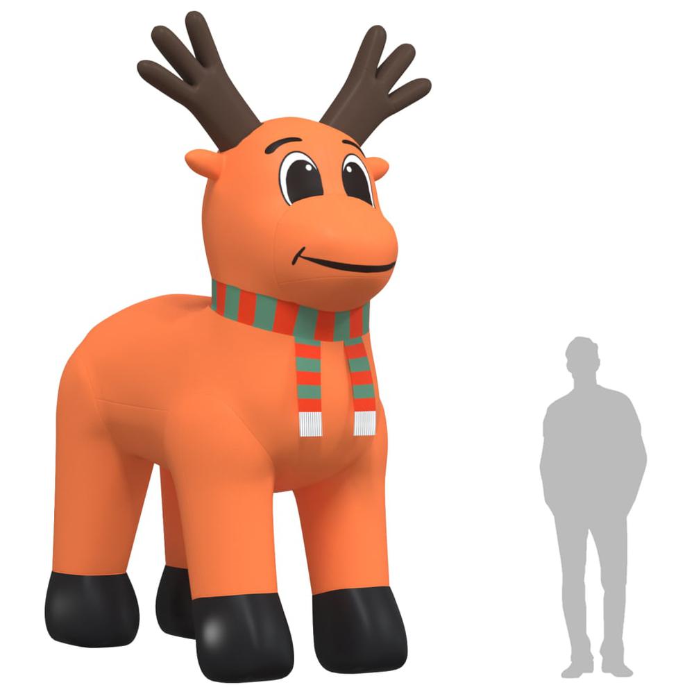 vidaXL Christmas Inflatable Reindeer with LEDs 157.5". Picture 10
