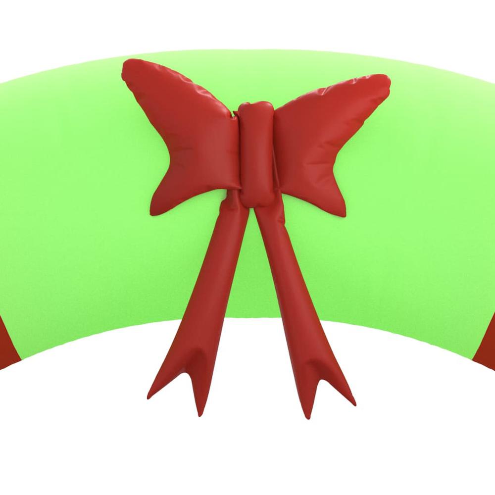 vidaXL Christmas Inflatable Santa & Snowman Arch Gate LED 106.3". Picture 5