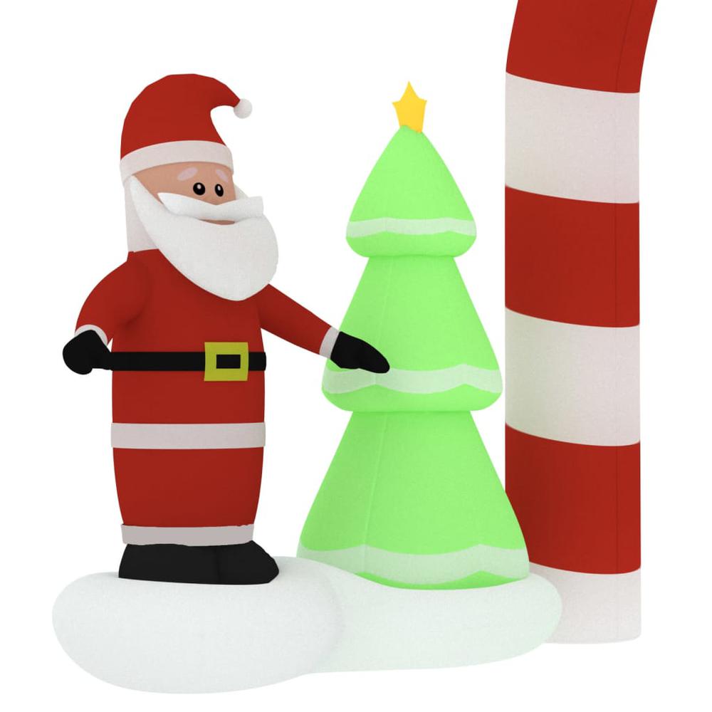 vidaXL Christmas Inflatable Santa & Snowman Arch Gate LED 102.4". Picture 6