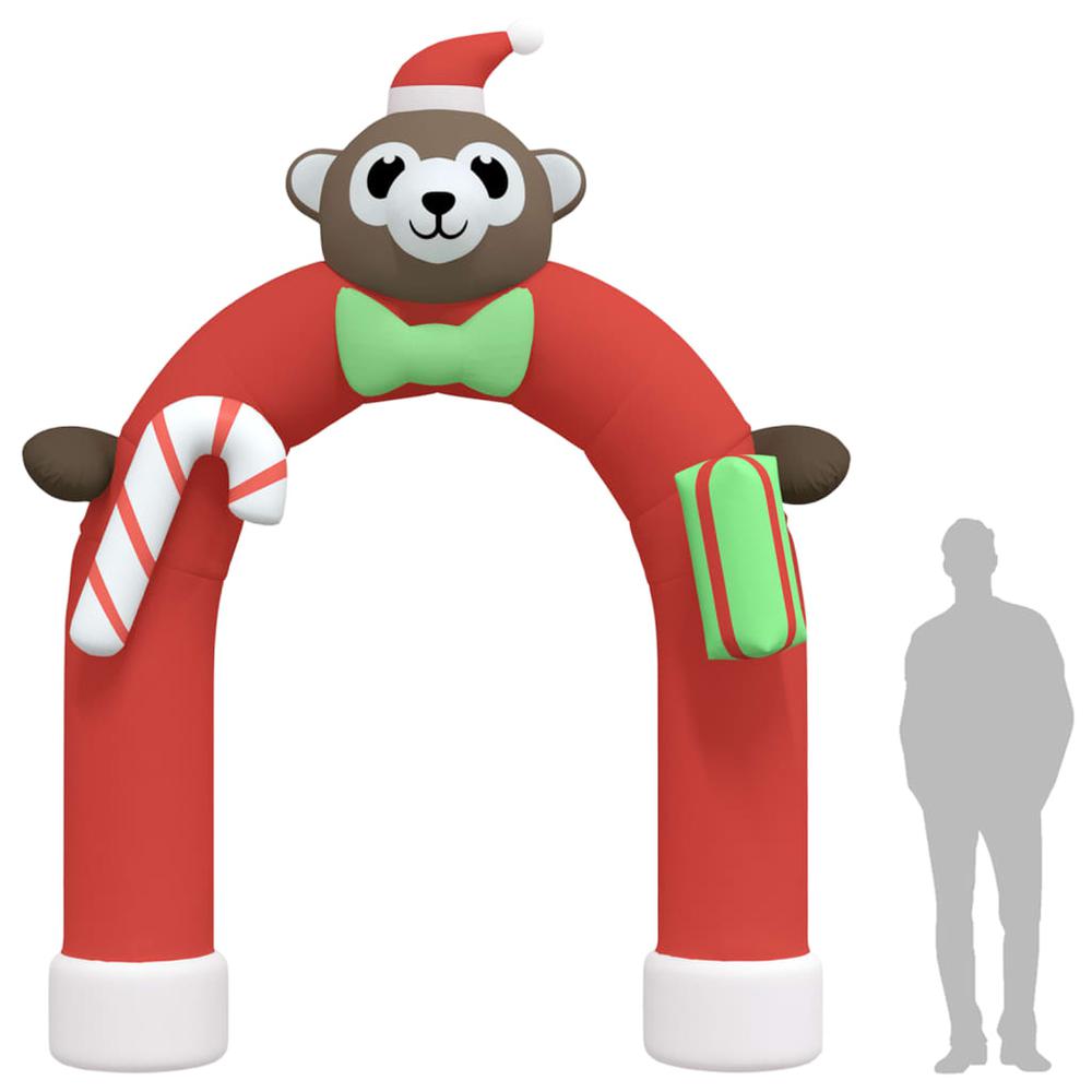 vidaXL Christmas Inflatable Arch Gate LED 149.6". Picture 10