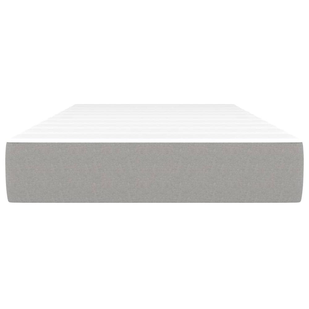Pocket Spring Bed Mattress Light Gray 39.4"x74.8"x7.9" Twin Fabric. Picture 2