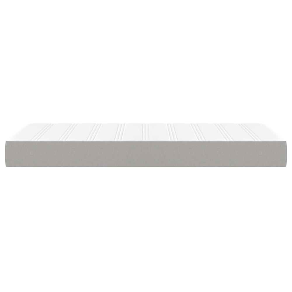 Pocket Spring Bed Mattress Light Gray 39.4"x74.8"x7.9" Twin Fabric. Picture 3
