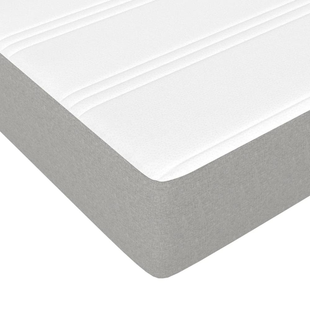 Pocket Spring Bed Mattress Light Gray 39.4"x74.8"x7.9" Twin Fabric. Picture 4
