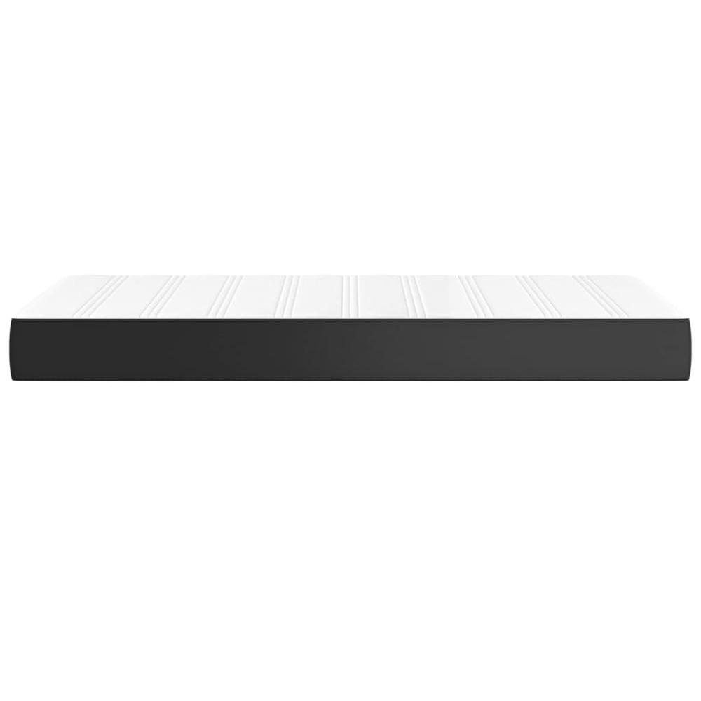 Pocket Spring Bed Mattress Black 39.4"x74.8"x7.9" Twin Faux Leather. Picture 3