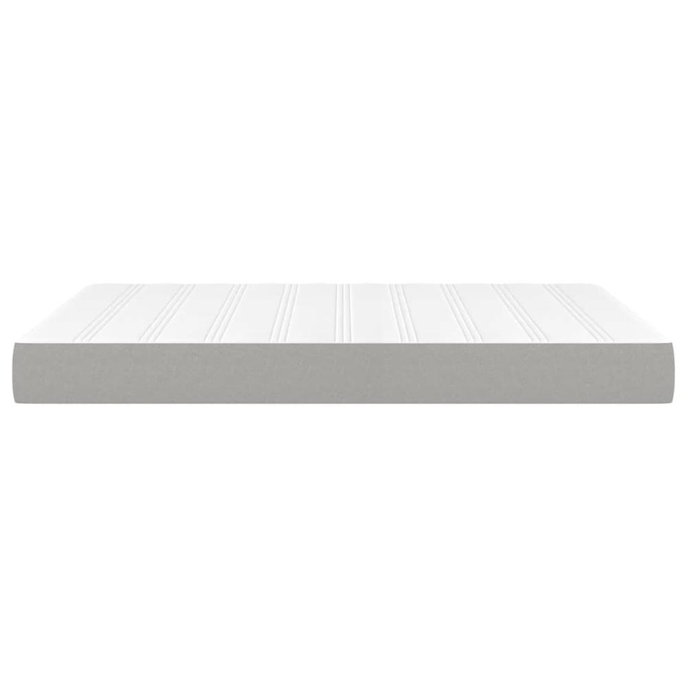 Pocket Spring Bed Mattress Light Gray 53.9"x74.8"x7.9" Full Fabric. Picture 3