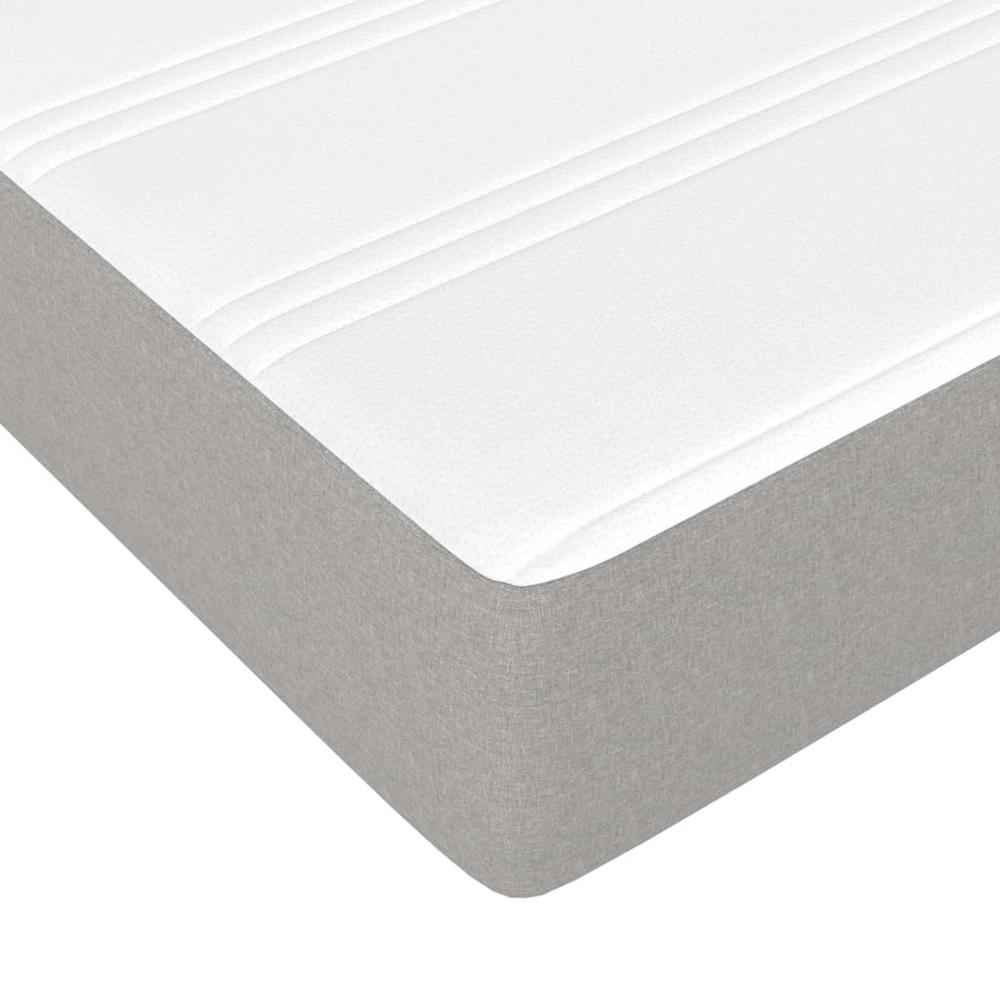 Pocket Spring Bed Mattress Light Gray 53.9"x74.8"x7.9" Full Fabric. Picture 4
