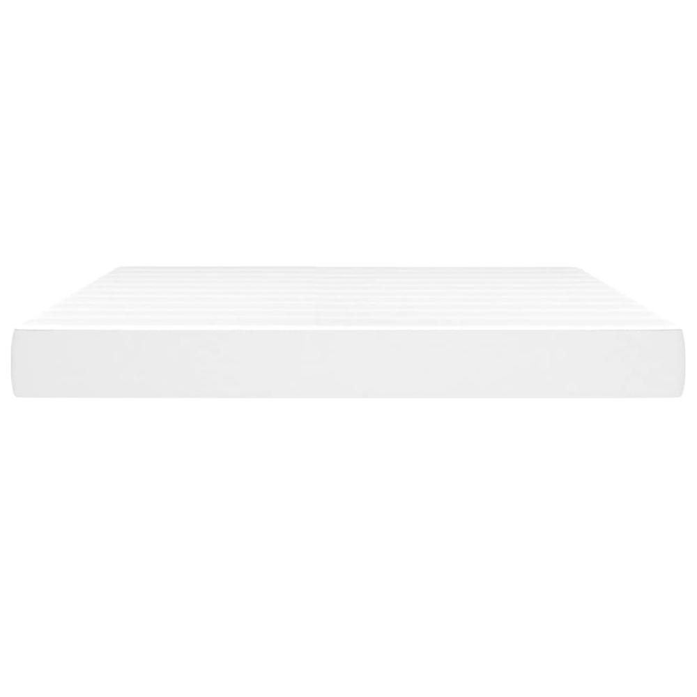 Pocket Spring Bed Mattress White 72"x83.9"x7.9" California King Faux Leather. Picture 2