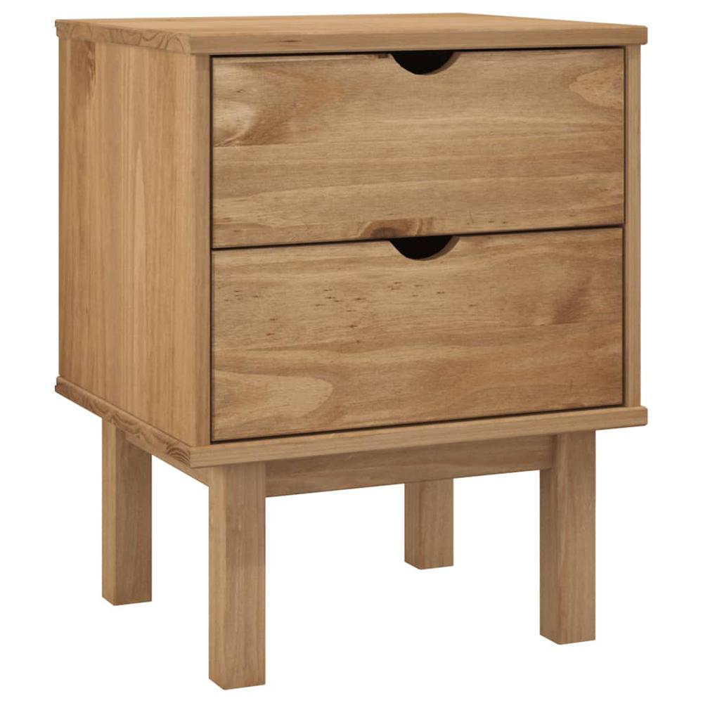 Bedside Cabinet OTTA 17.7"x15.4"x22.4" Solid Wood Pine. Picture 1