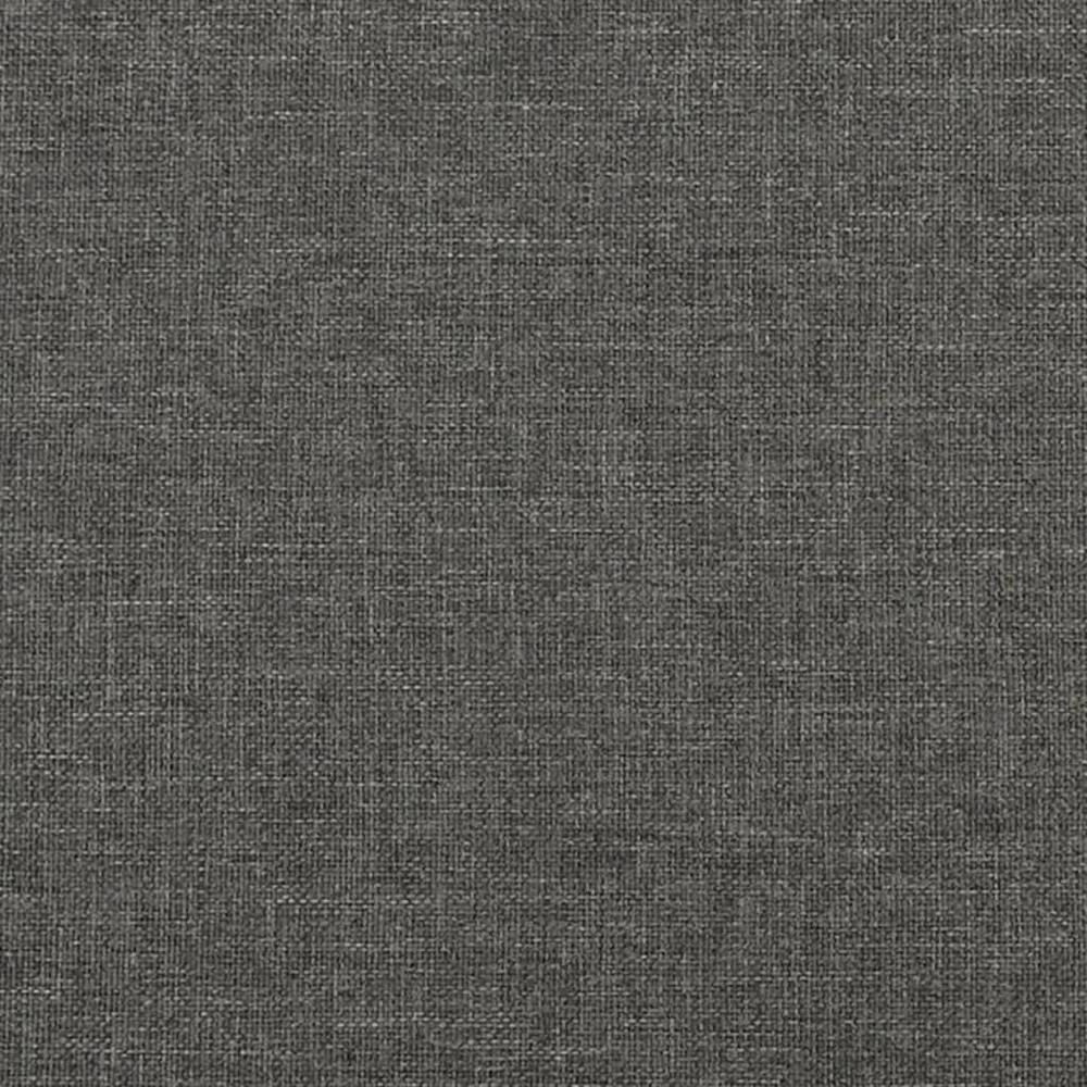 Bed Frame Dark Gray 53.9"x74.8" Full Fabric. Picture 6