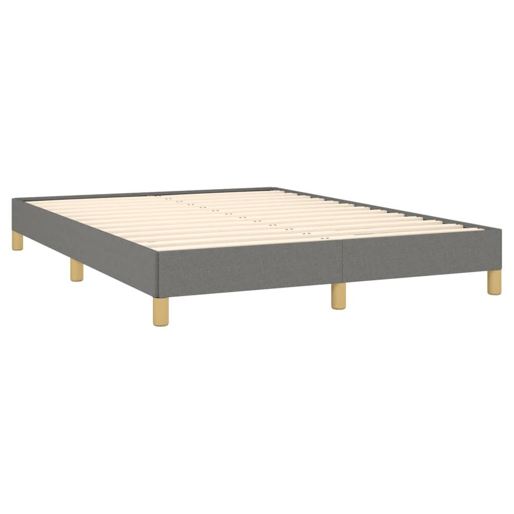 Bed Frame Dark Gray 53.9"x74.8" Full Fabric. Picture 3