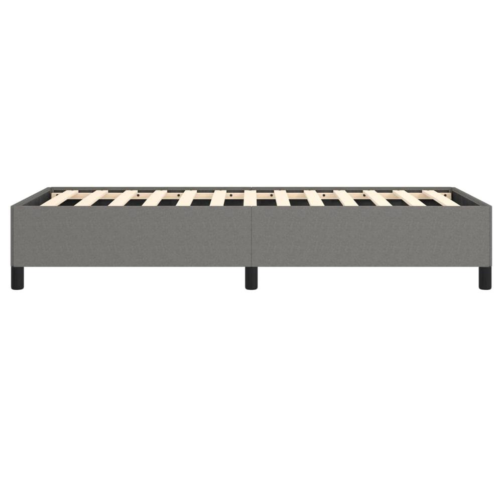 Bed Frame Dark Gray 39.4"x79.9" Twin XL Fabric. Picture 5