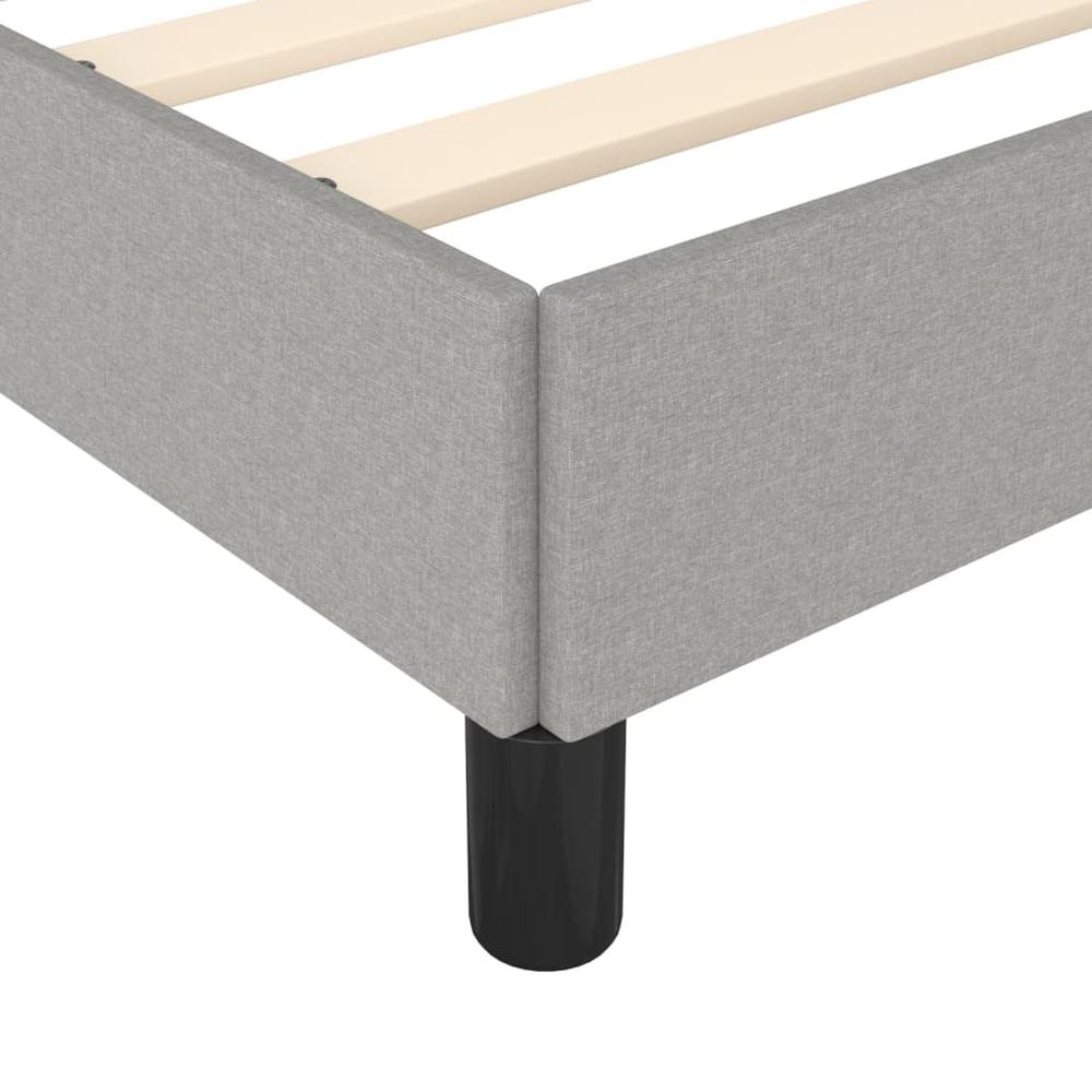 Bed Frame Light Gray 72"x83.9" California King Fabric. Picture 6