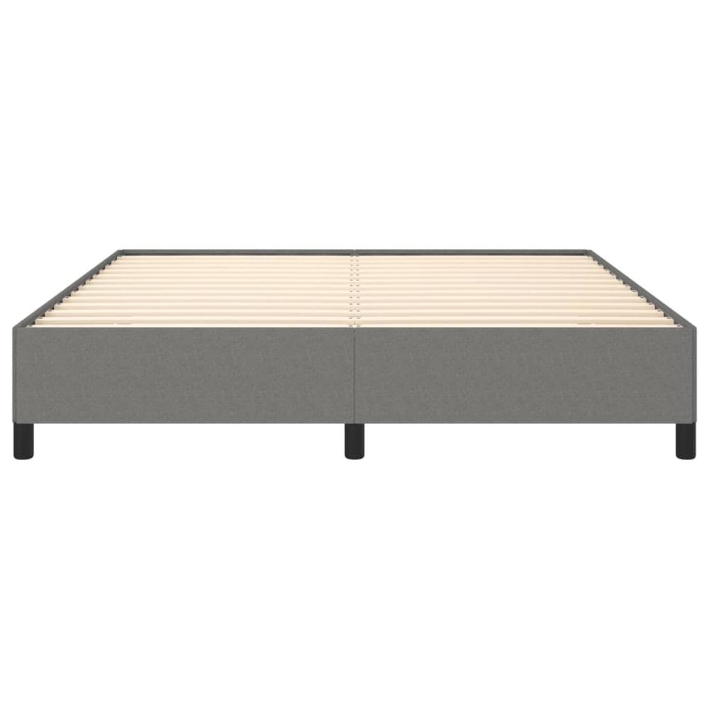 Bed Frame Dark Gray 72"x83.9" California King Fabric. Picture 4