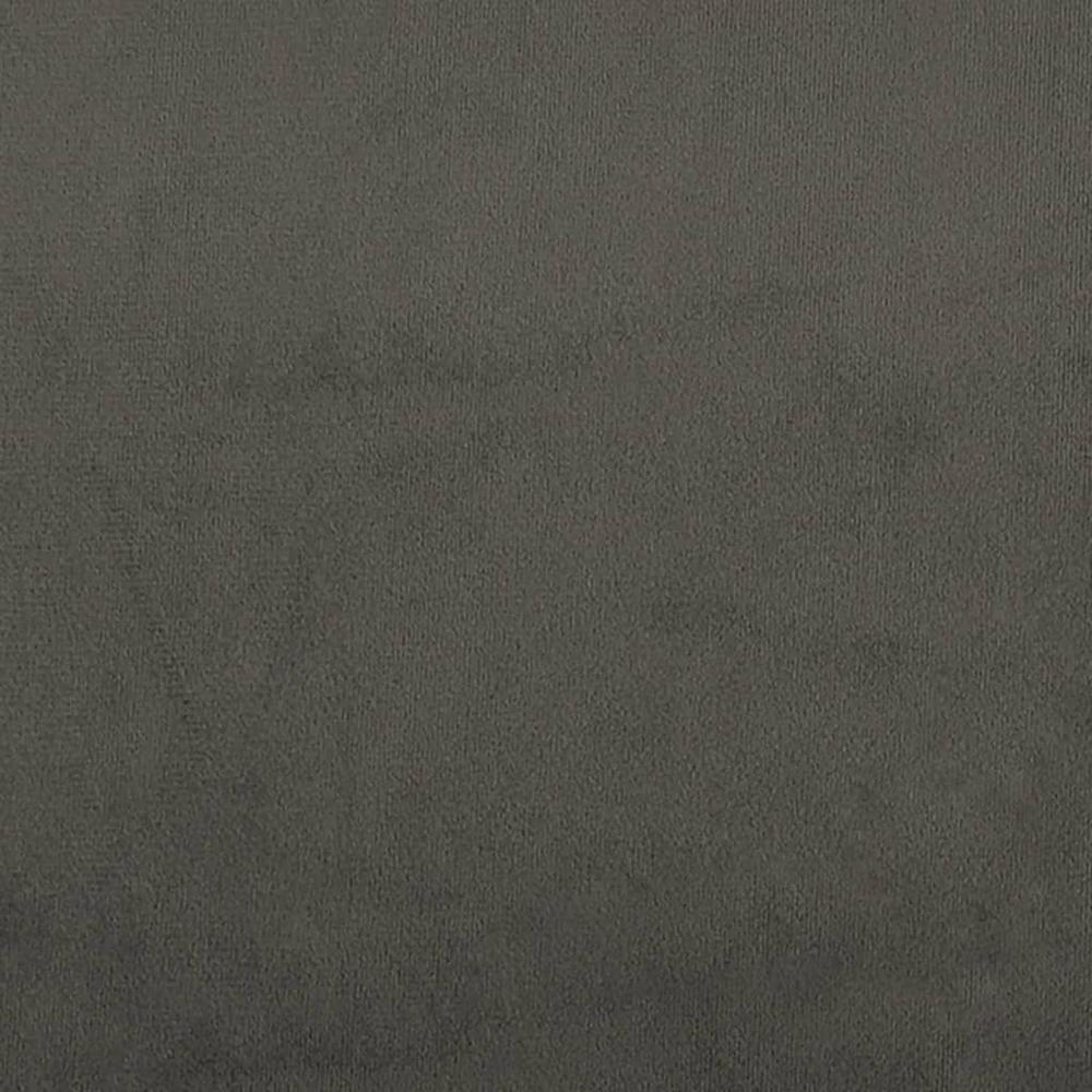 Bed Frame Dark Gray 59.8"x79.9" Queen Velvet. Picture 6