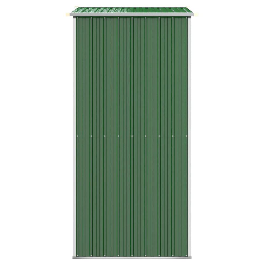 Garden Shed Green 75.6"x42.5"x87.8" Galvanized Steel. Picture 3