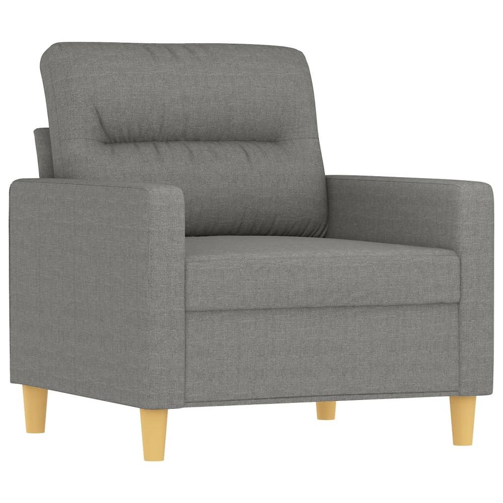 Sofa Chair Dark Gray 23.6" Fabric. Picture 1