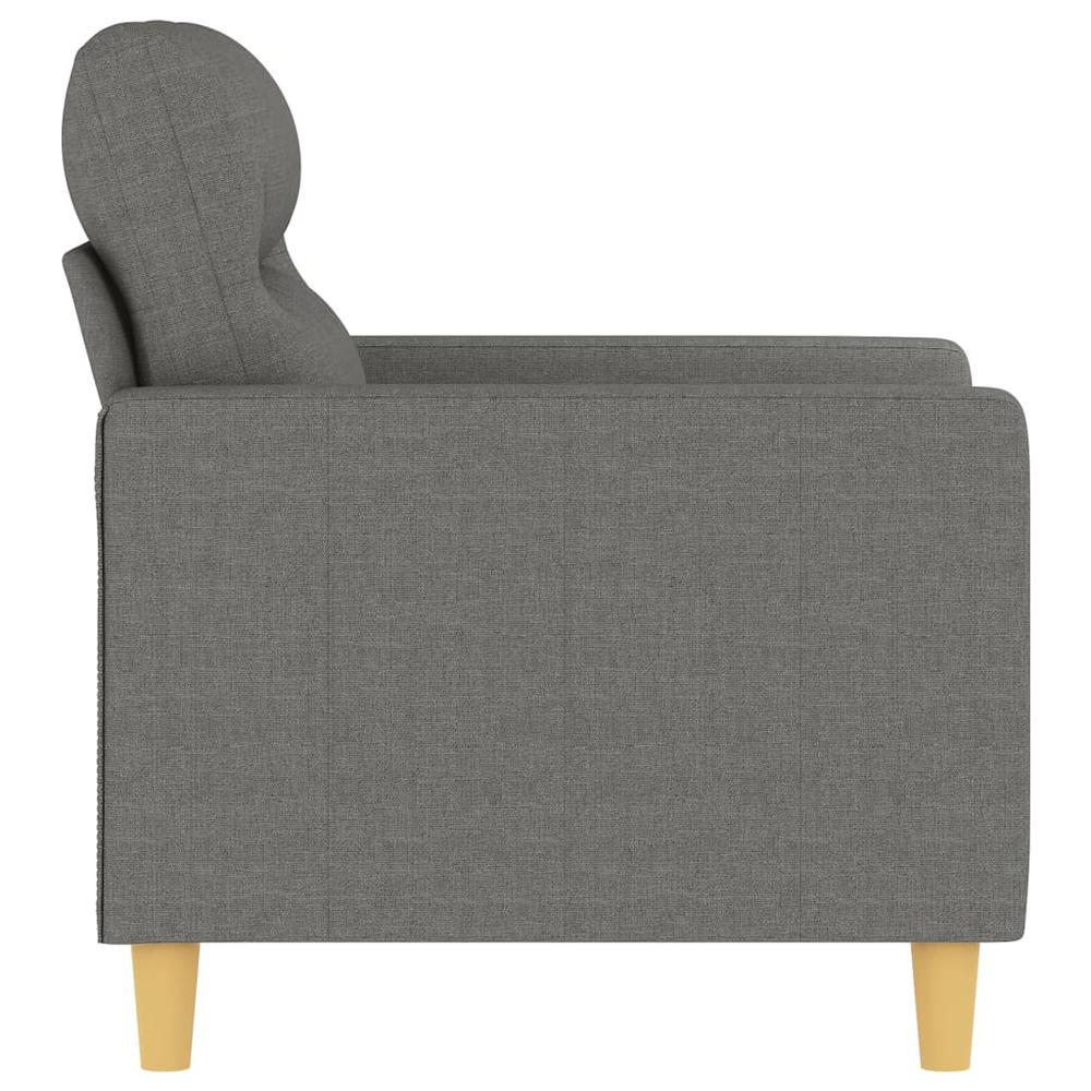 Sofa Chair Dark Gray 23.6" Fabric. Picture 3