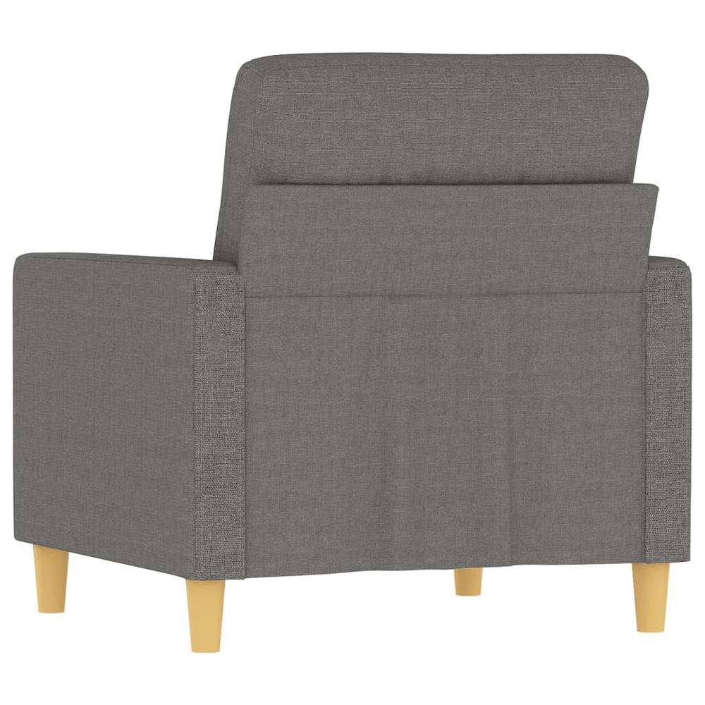 Sofa Chair Dark Gray 23.6" Fabric. Picture 4