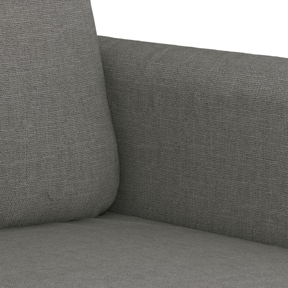 3-Seater Sofa Dark Gray 70.9" Fabric. Picture 5