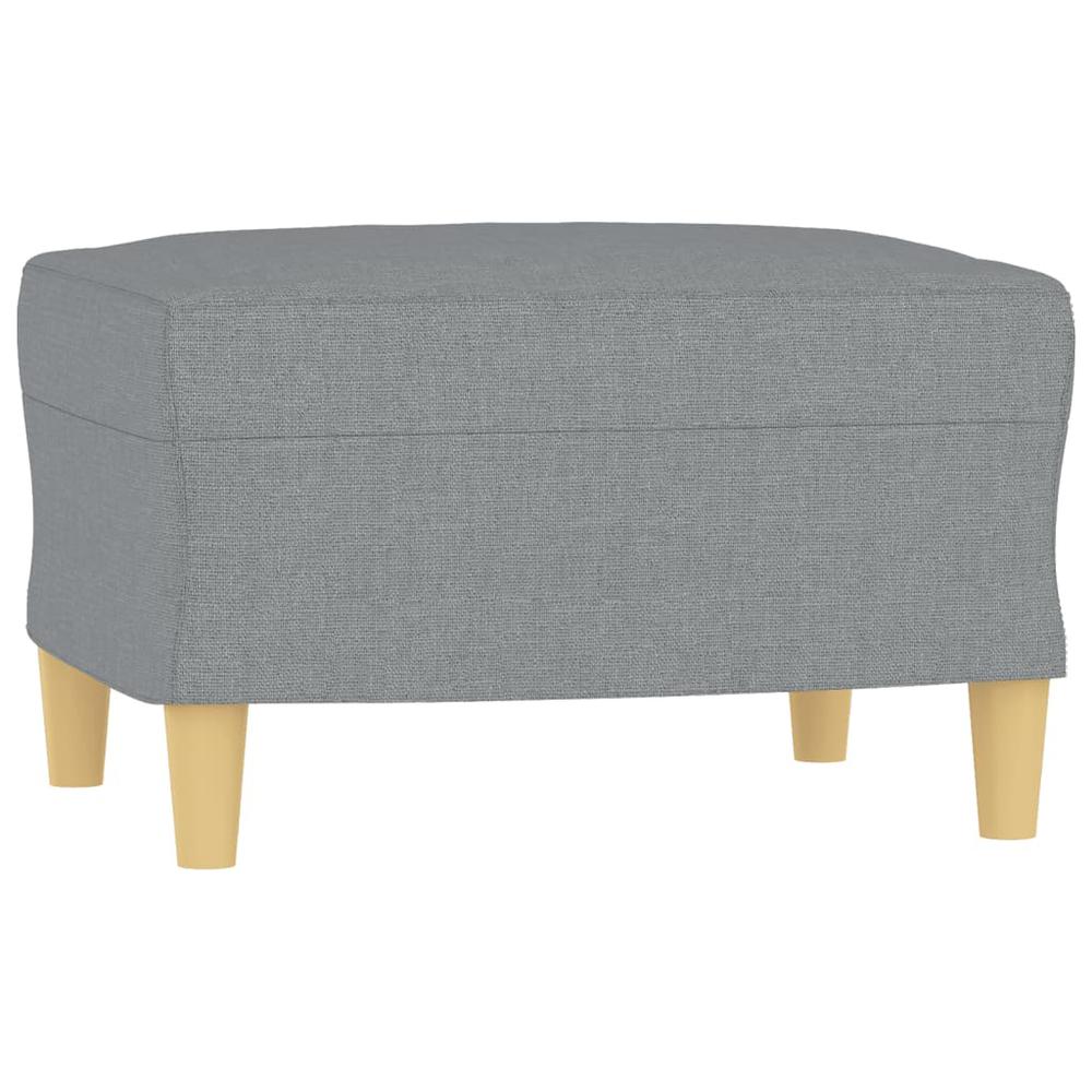 Footstool Light Gray 23.6"x19.7"x16.1" Fabric. Picture 1
