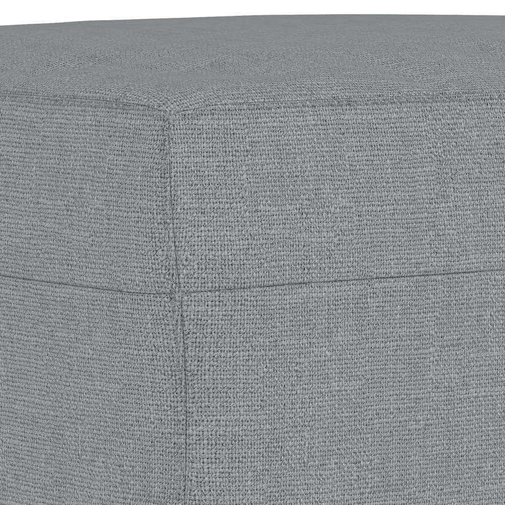 Footstool Light Gray 23.6"x19.7"x16.1" Fabric. Picture 4