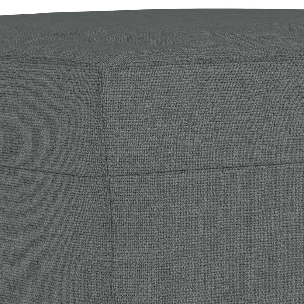Footstool Dark Gray 23.6"x19.7"x16.1" Fabric. Picture 4