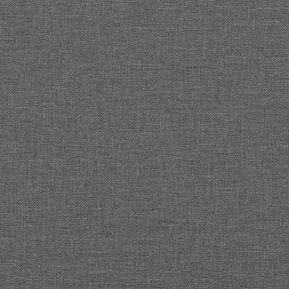 Footstool Dark Gray 27.6"x21.7"x16.1" Fabric. Picture 5