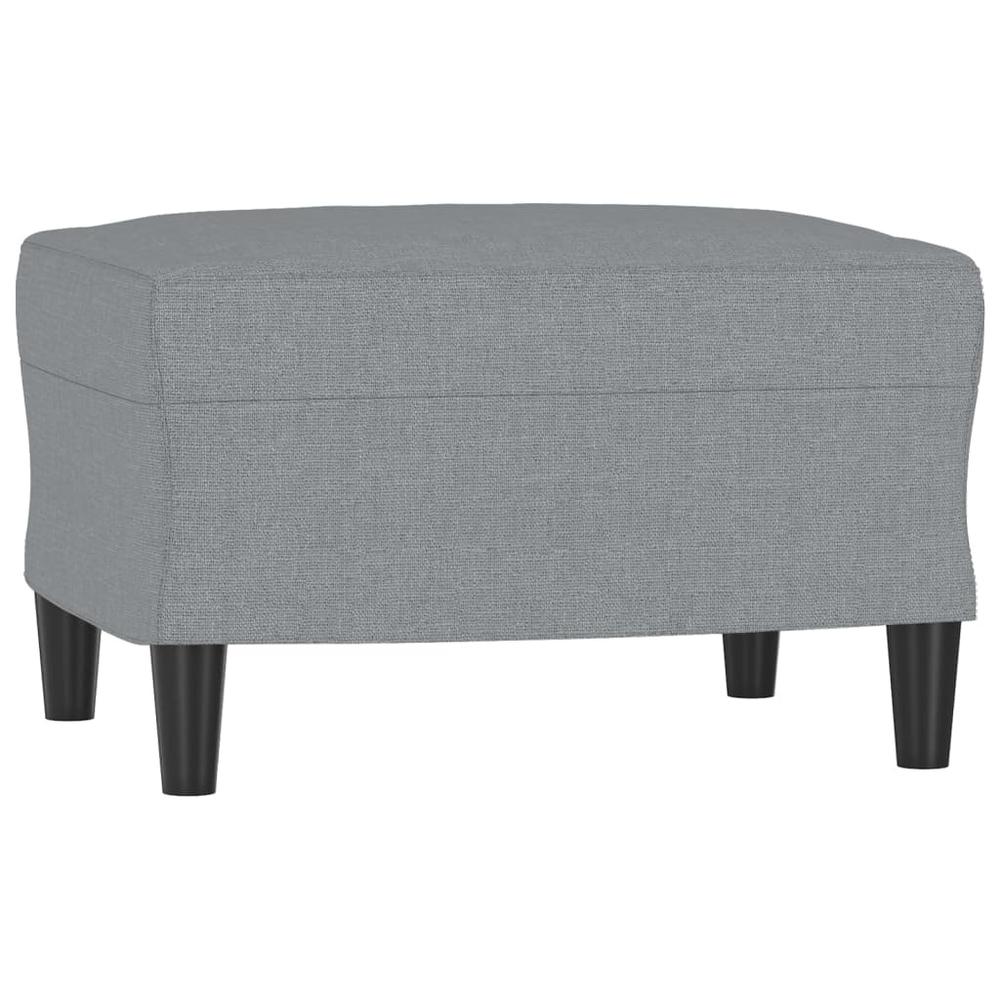 Footstool Light Gray 23.6"x19.7"x16.1" Fabric. Picture 1