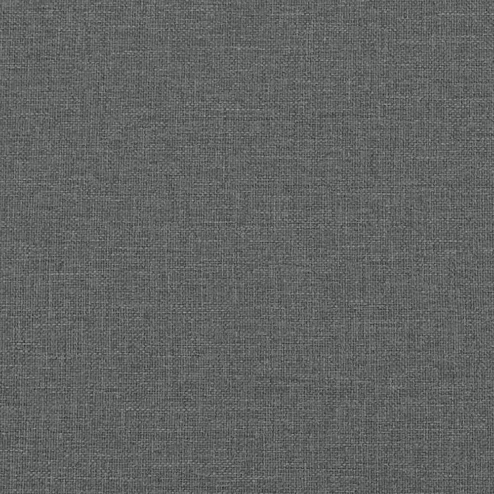 Footstool Dark Gray 23.6"x19.7"x16.1" Fabric. Picture 5