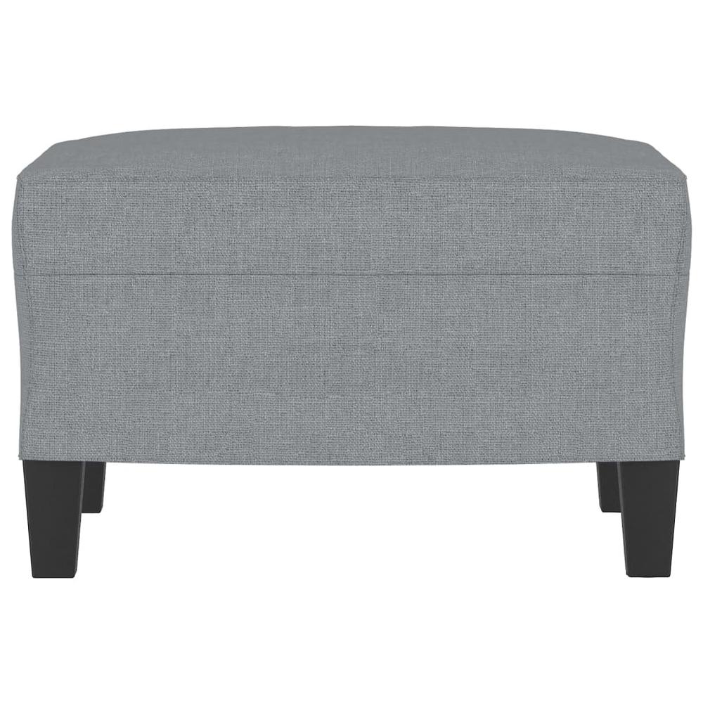 Footstool Light Gray 23.6"x19.7"x16.1" Fabric. Picture 2