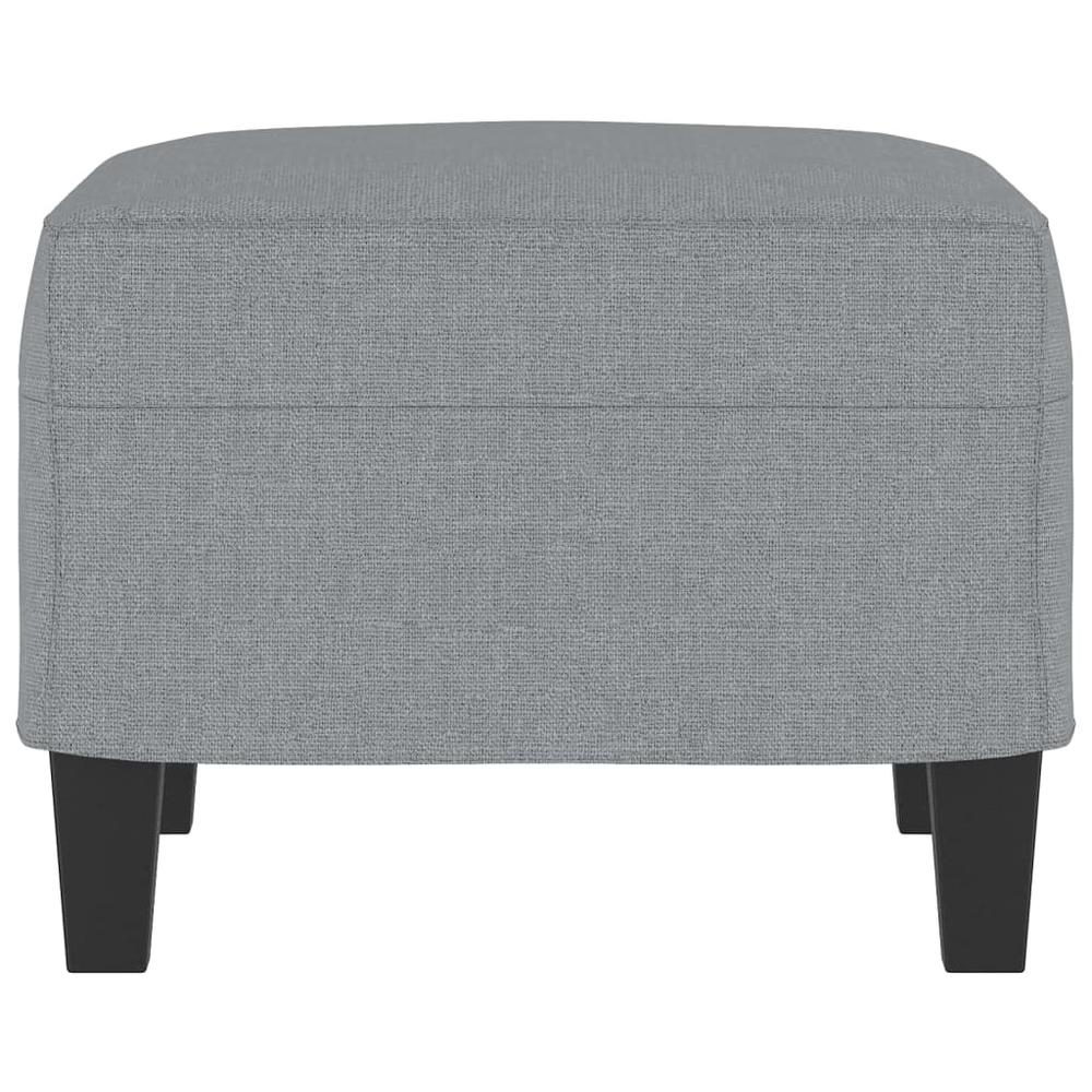 Footstool Light Gray 23.6"x19.7"x16.1" Fabric. Picture 3