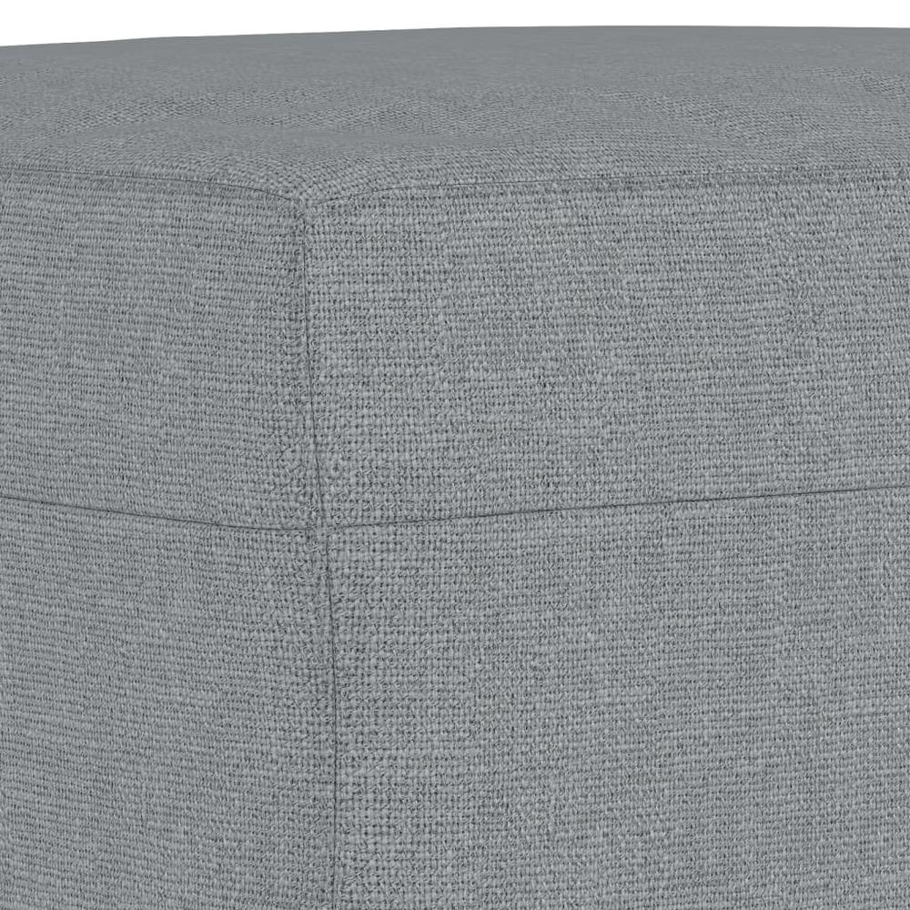Footstool Light Gray 23.6"x19.7"x16.1" Fabric. Picture 4