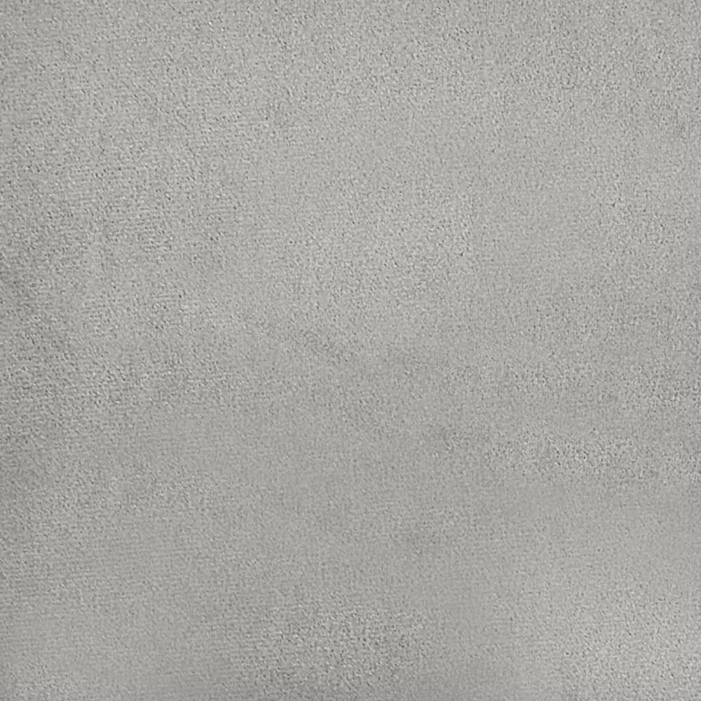 Footstool Light Gray 23.6"x19.7"x16.1" Microfiber Fabric. Picture 5