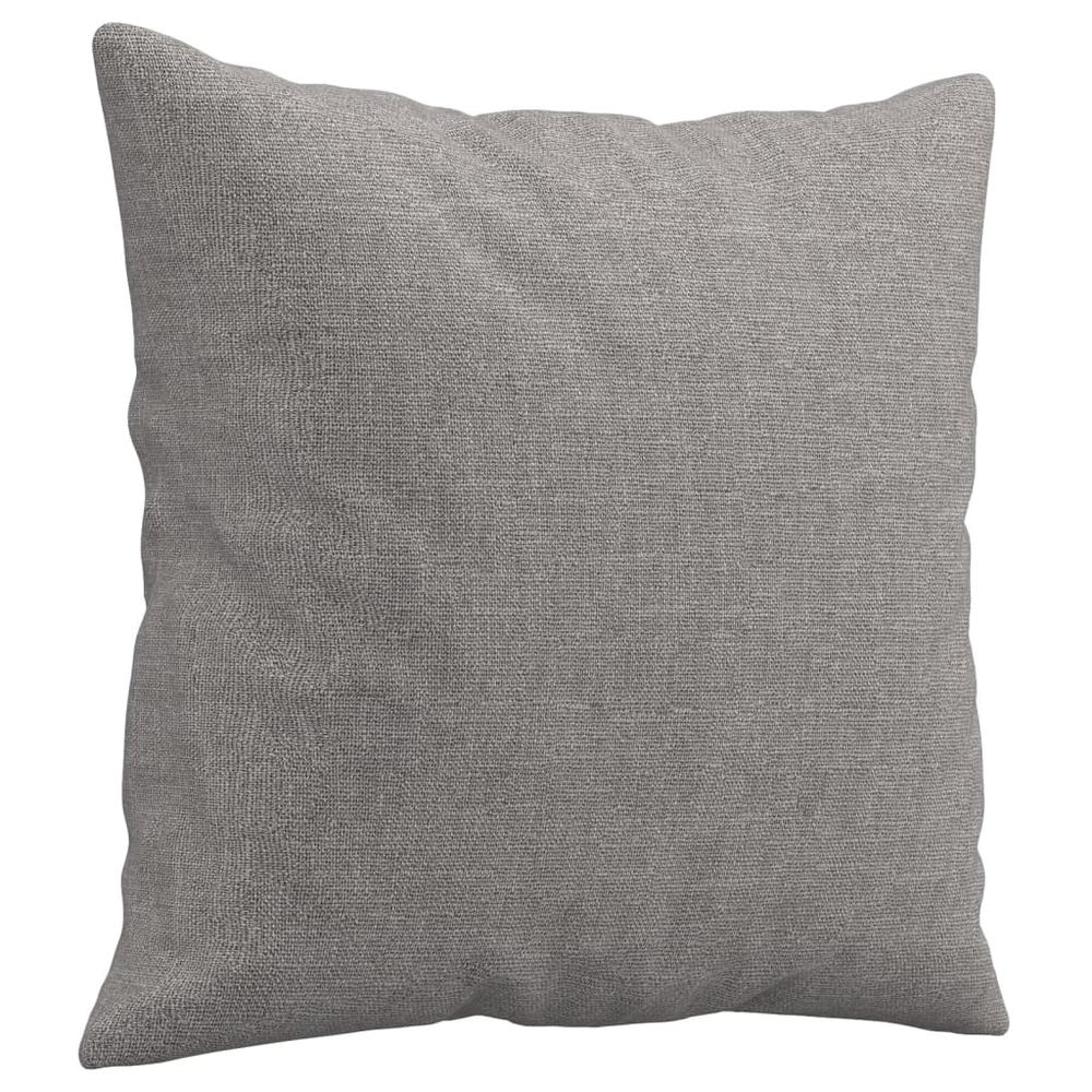 Throw Pillows 2 pcs Light Gray 15.7"x15.7" Fabric. Picture 2