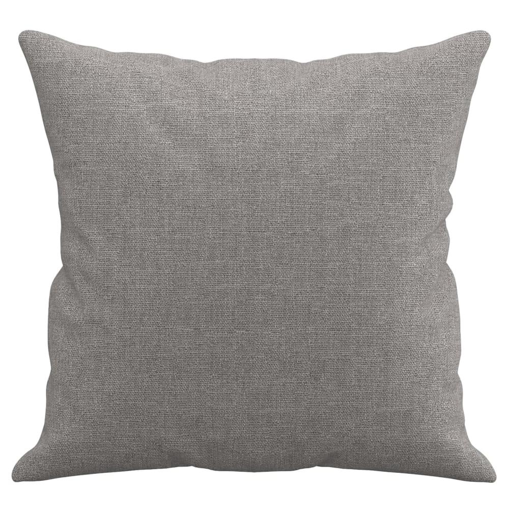 Throw Pillows 2 pcs Light Gray 15.7"x15.7" Fabric. Picture 3