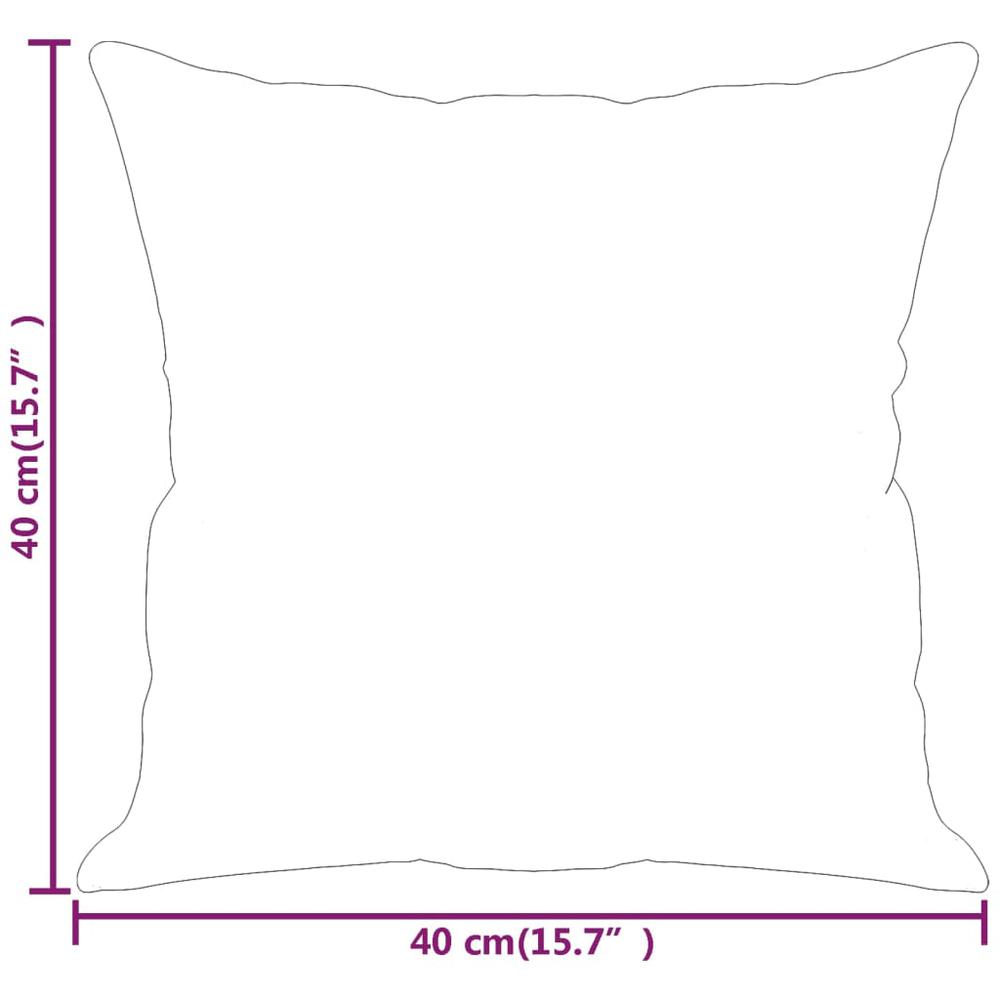 Throw Pillows 2 pcs Light Gray 15.7"x15.7" Fabric. Picture 6