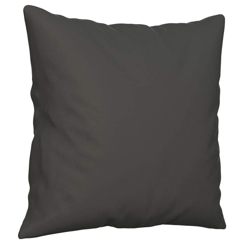 Throw Pillows 2 pcs Dark Gray 15.7"x15.7" Microfiber Fabric. Picture 2