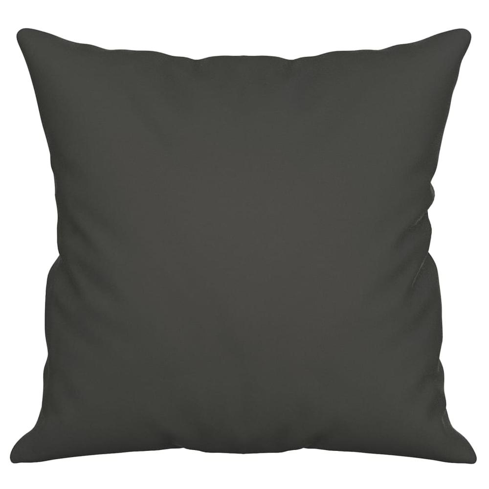 Throw Pillows 2 pcs Dark Gray 15.7"x15.7" Microfiber Fabric. Picture 3