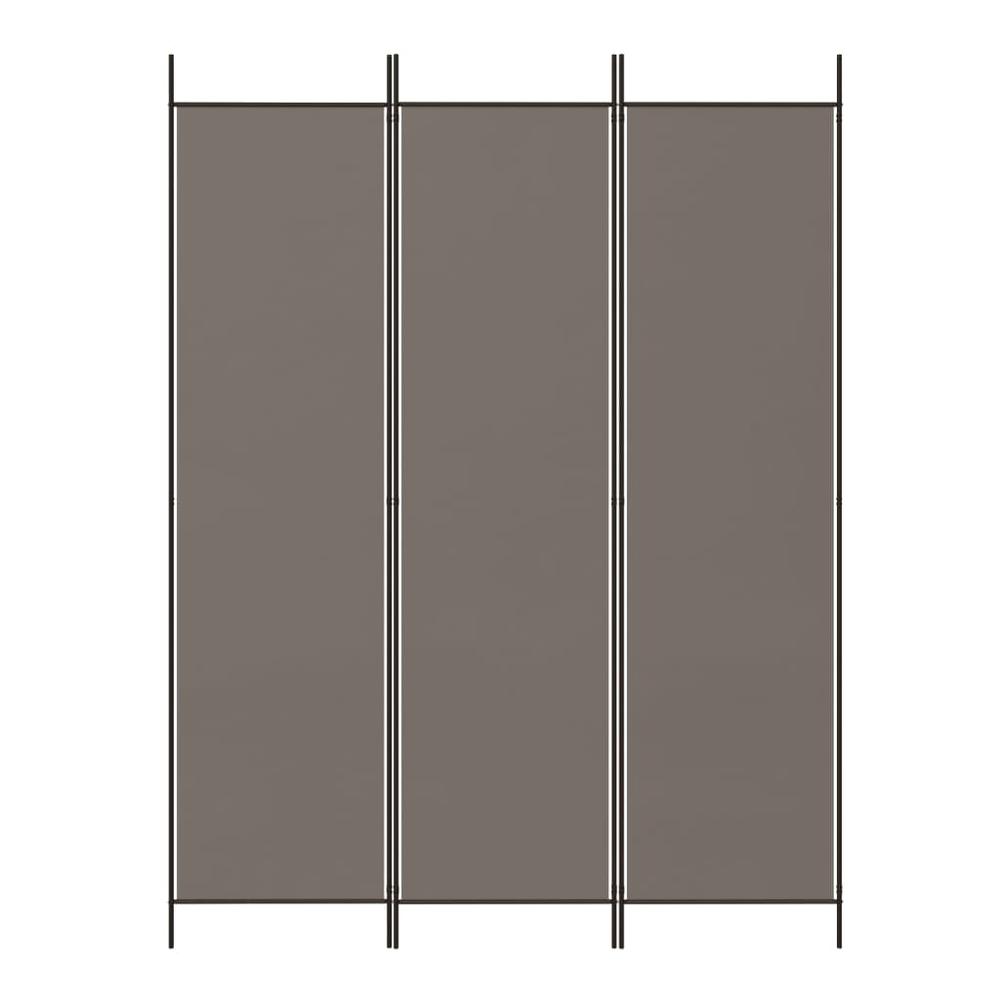 3-Panel Room Divider Anthracite 59.1"x78.7" Fabric. Picture 2